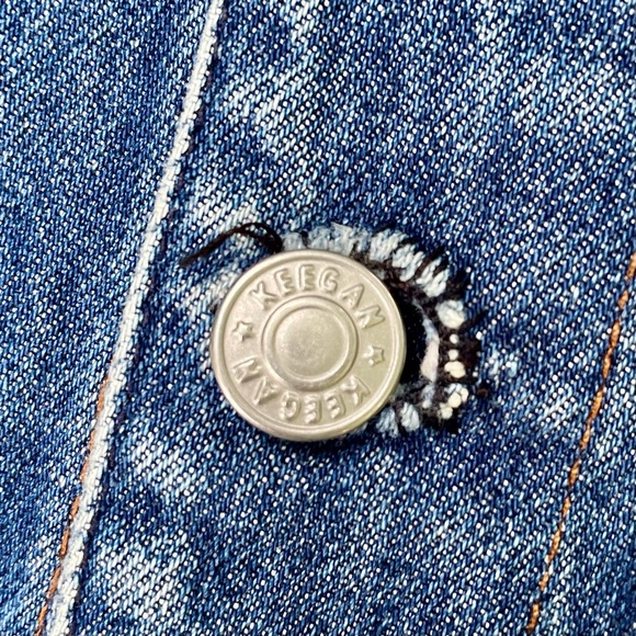 Star Wars Stormtrooper Denim Jacket Upcycled Geek Boxy Plus Size 16 Slowfashion - Picture 11 of 15